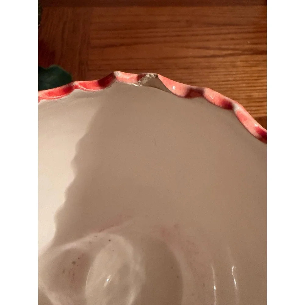 Vintage Hand Painted Cracked Egg Planter - Pastel‎ Floral Ceramic Succulent Pot
